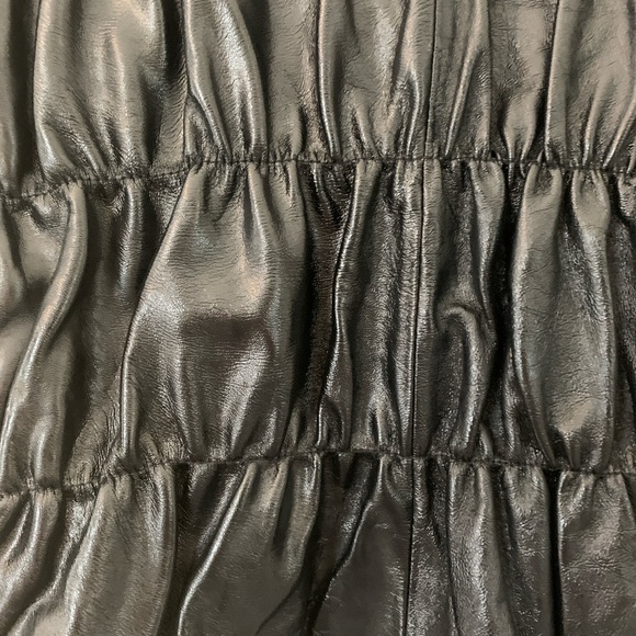 Vintage Liquid Leather Jacket Rock Industrial Goth Witchy 90’s Women’s Small - Picture 6 of 14